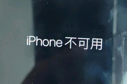 屯溪苹果服务网点分享锁屏界面显示“iPhone 不可用”如何解决 